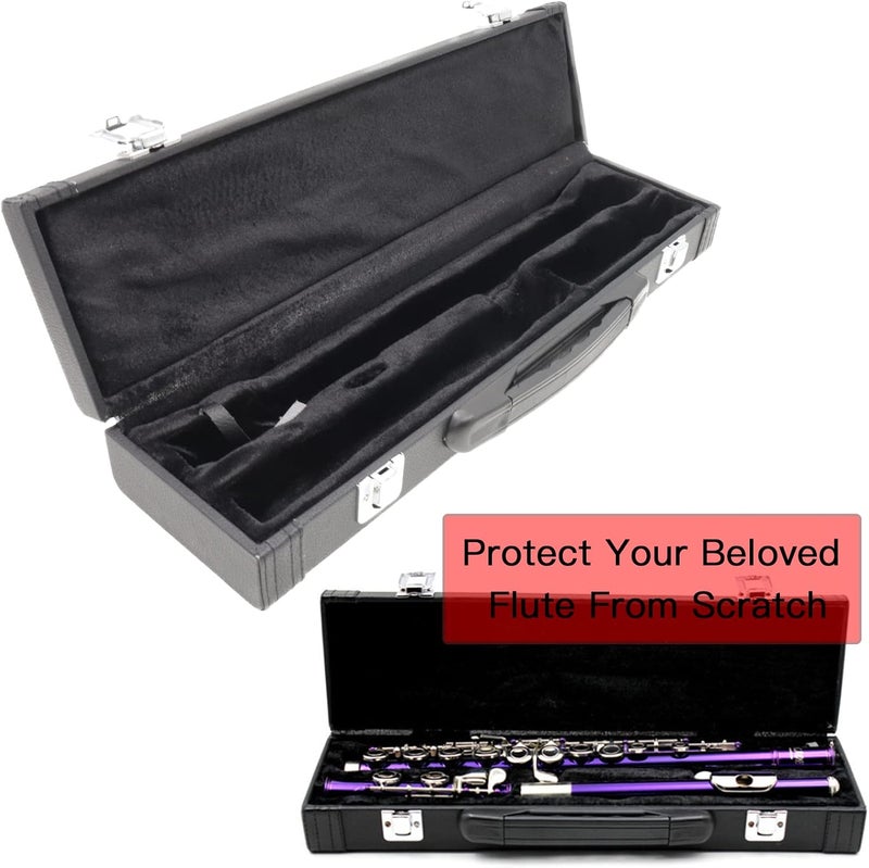 Cheerock Hard Wooden Flute Case - Portable PU Leather, Universal 16 Hole, Perfect for Beginners & Students - Image 3